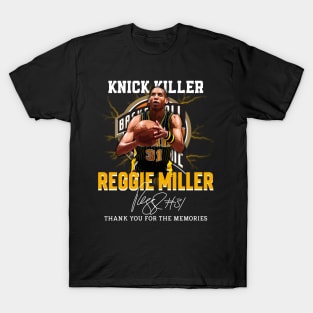 Reggie Miller Choke Sign Basketball Legend Signature Vintage Retro 80s 90s Bootleg Rap Style T-Shirt